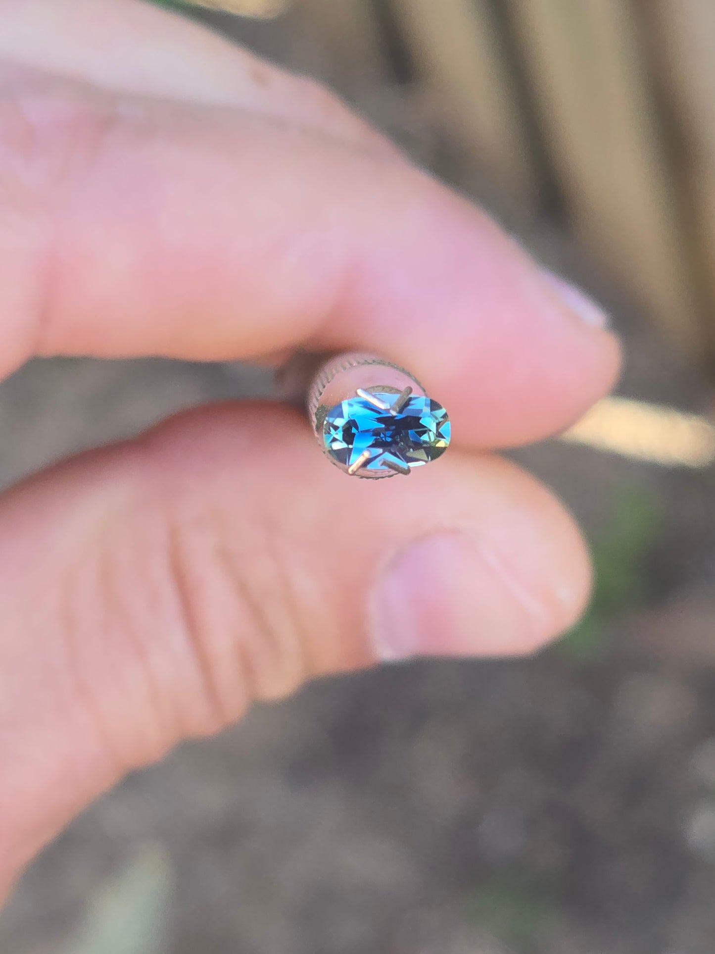 Oval Cut Teal Sapphire 0.69ct
