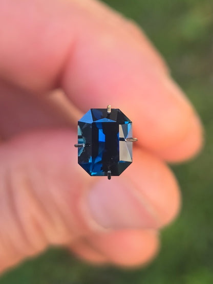 Emerald Cut Midnight Blue Sapphire 2.70ct