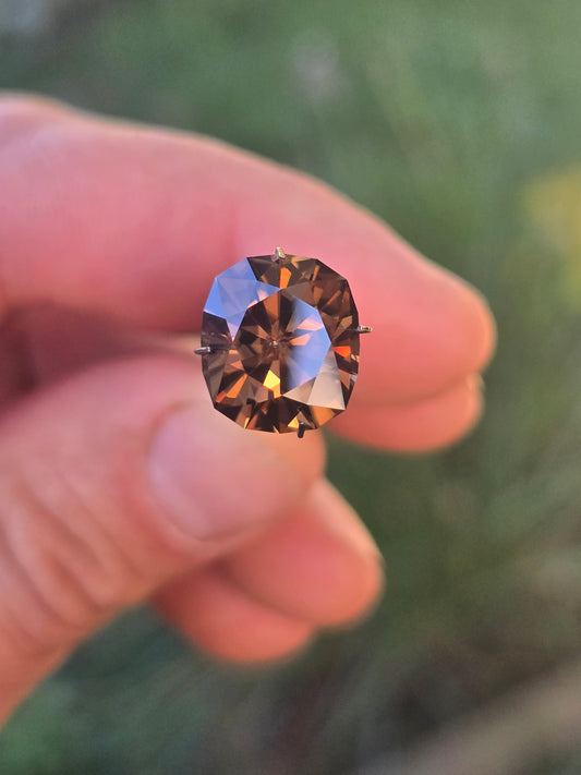 Oval Amber Zircon 9.61ct