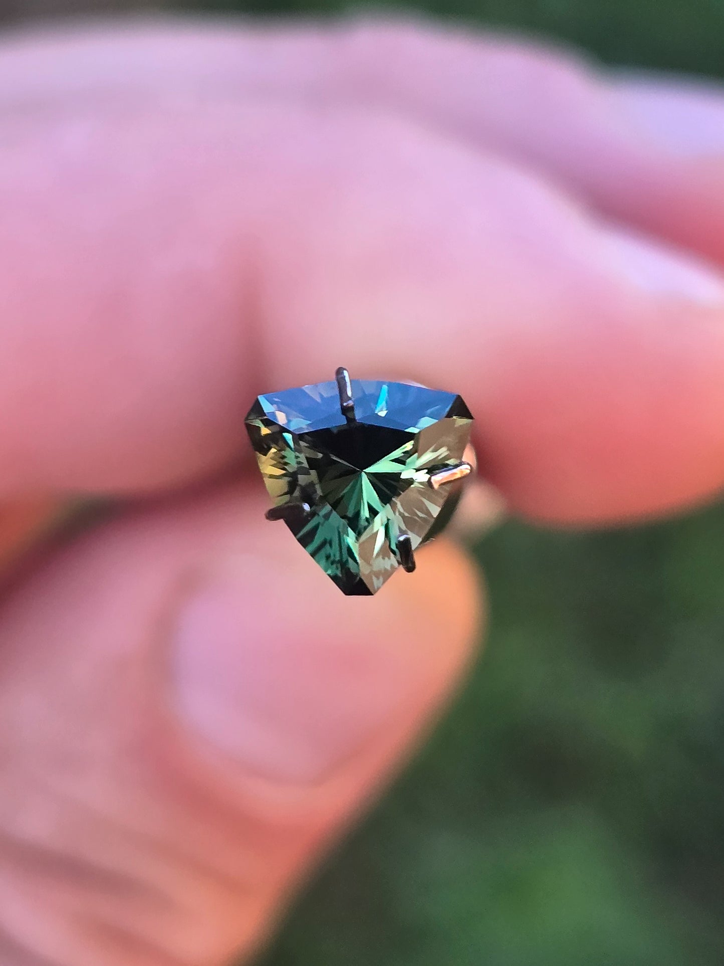 Trillion Teal Sapphire 1.4ct