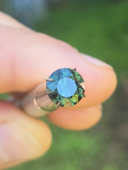 Round Teal Sapphire 1.72ct