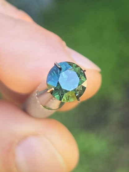 Round Teal Sapphire 1.72ct