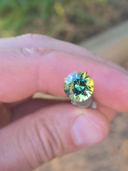 Round Parti Sapphire (No Heat) 5.07ct