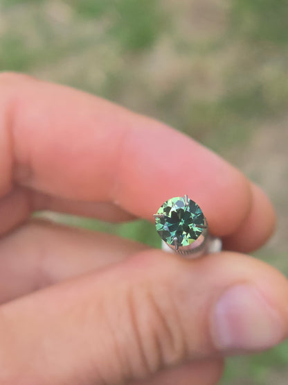 Round Teal Sapphire 1.45ct