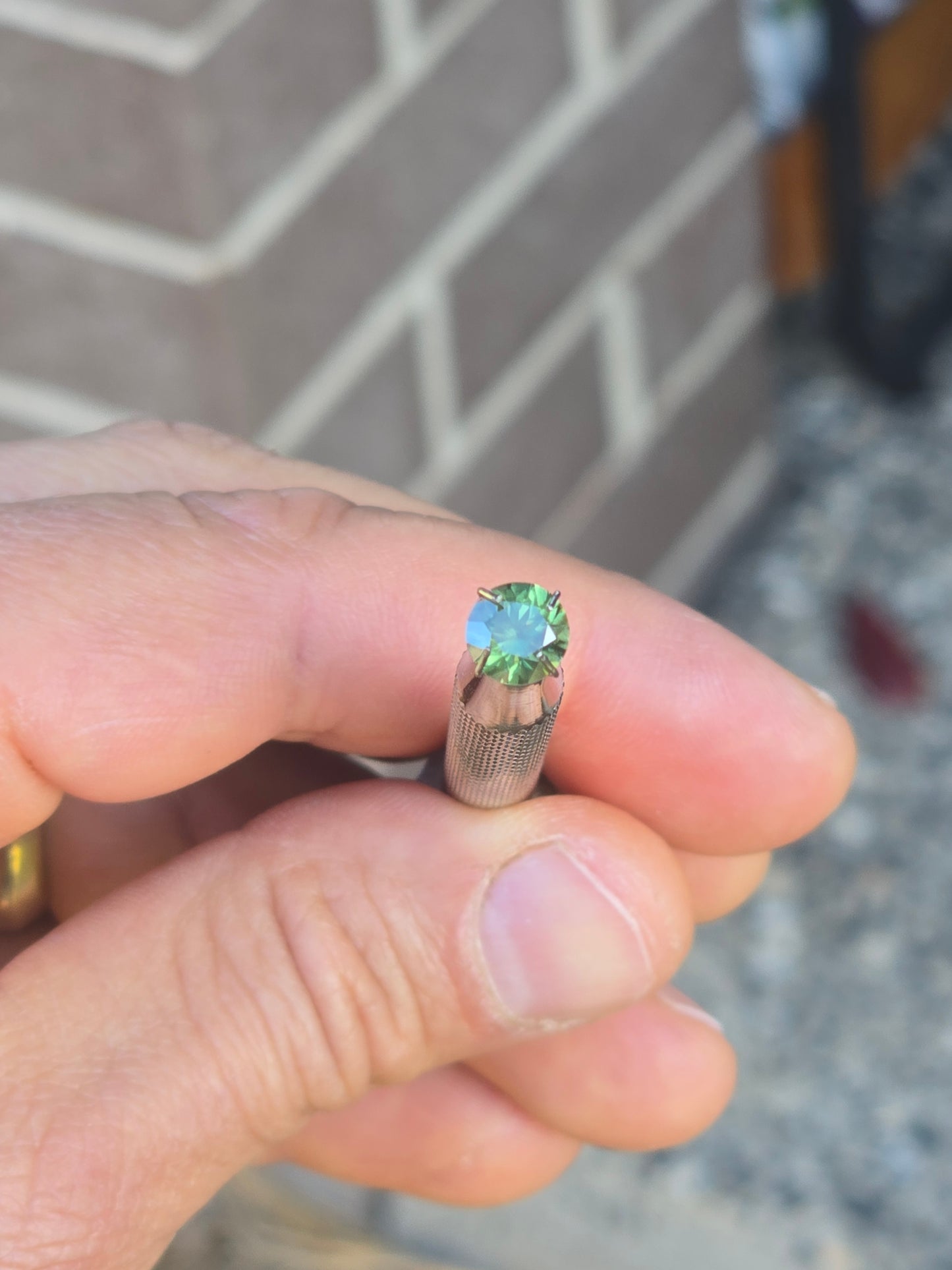 Round Cut Teal Sapphire 1.31ct