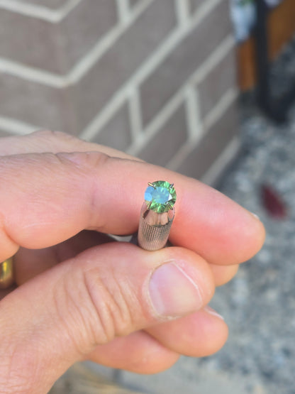 Round Cut Teal Sapphire 1.31ct