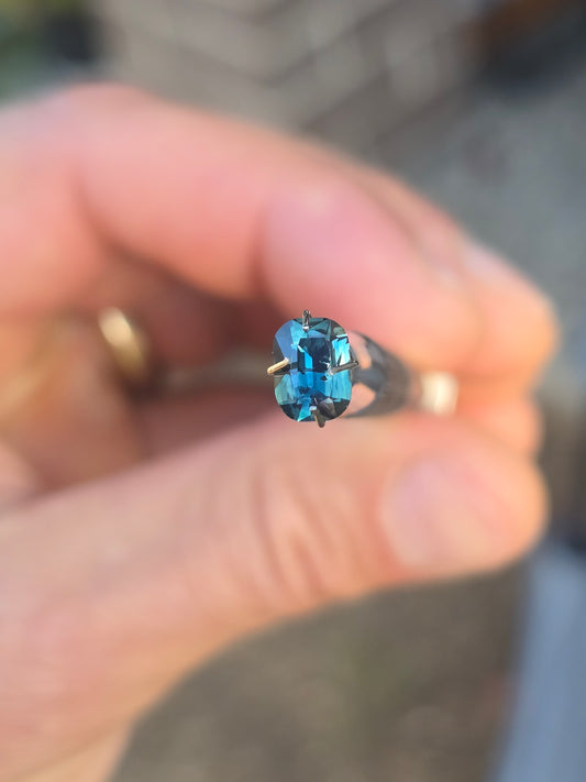 Emerald Cut Blue Sapphire 1.35ct