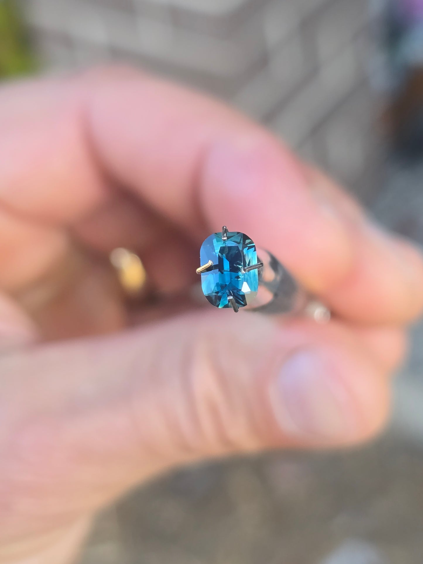 Emerald Cut Blue Sapphire 1.35ct