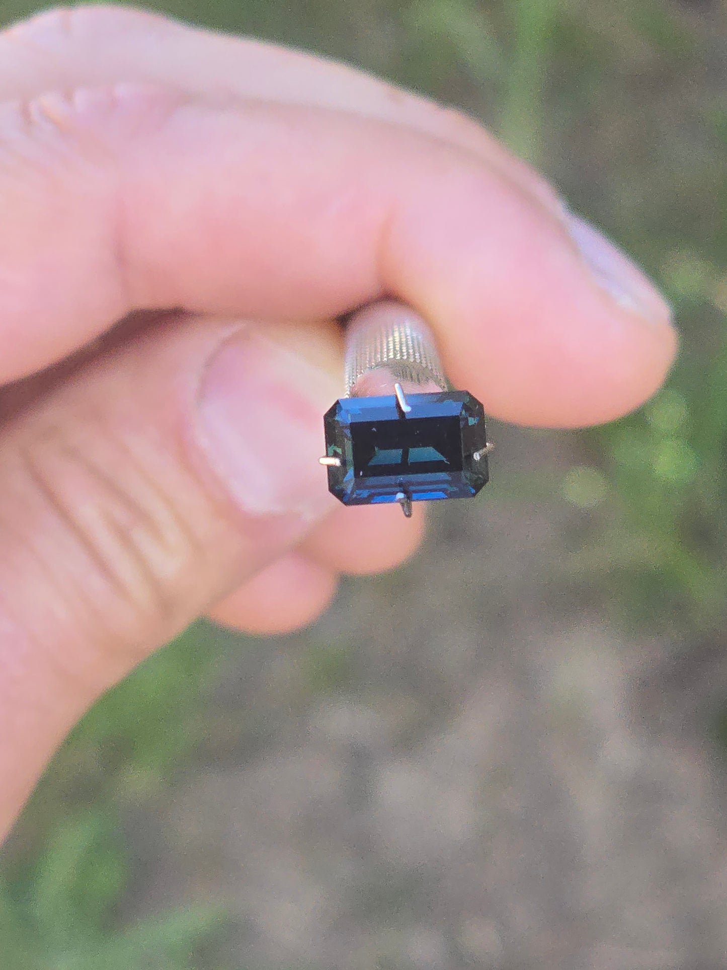 Emerald Cut Blue Sapphire 3.71ct