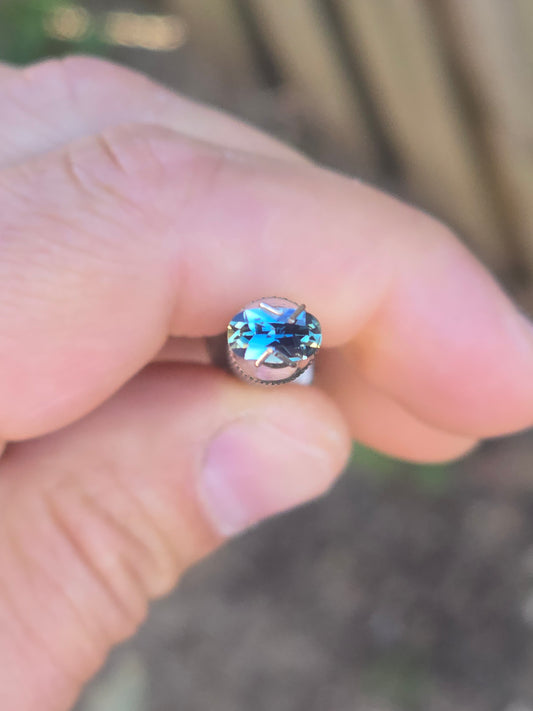 Oval Cut Teal Sapphire 0.69ct