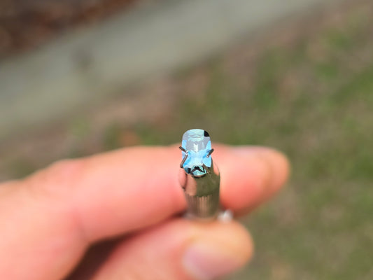 Emerald Cut Blue Sapphire .77ct