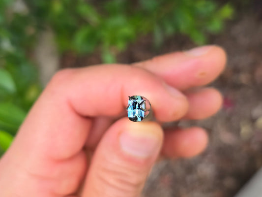 Emerald Cut Blue Sapphire .77ct
