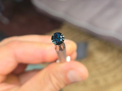 Round Cut Ocean Blue Sapphire 1.84ct