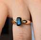 14ct Gold 1.42ct Australian Teal Sapphire