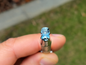 Emerald Cut Blue Sapphire .77ct