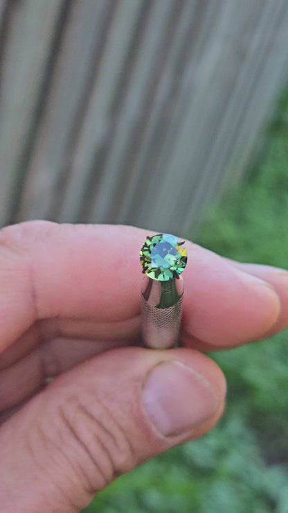 Round Teal Sapphire 1.62ct
