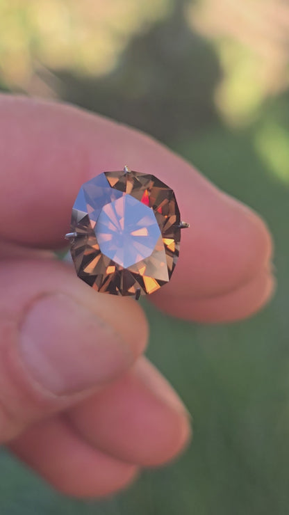 Oval Amber Zircon 9.61ct