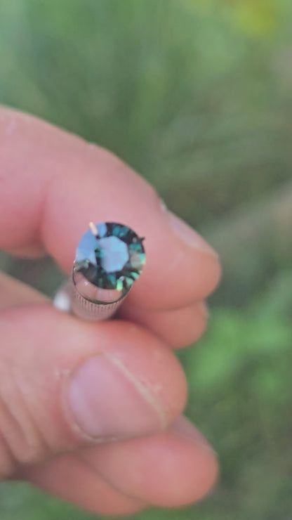 Round Teal Sapphire 1.45ct