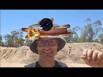 Trillion Cut Yellow Sapphire NO HEAT .41ct