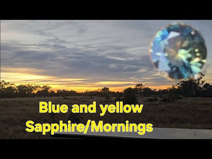 Round Parti Sapphire (No Heat) 1.05ct