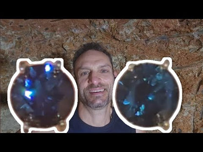 Duo Round Cut Blue Sapphire 1.28ct