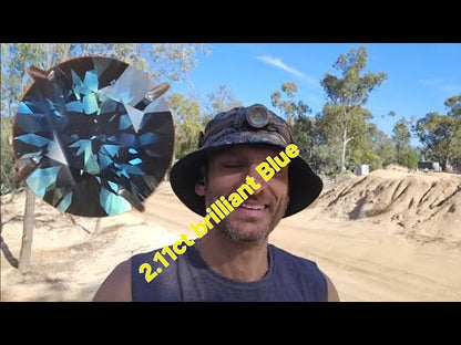 Round Cut Royal Blue Sapphire No Heat 2.11ct