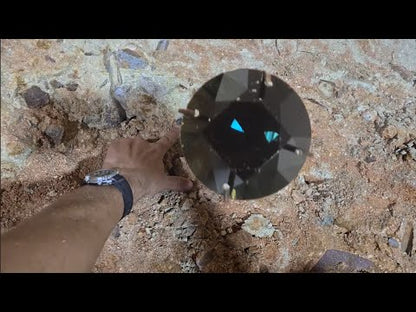 Round Cut Midnight Blue Sapphire 4.45ct